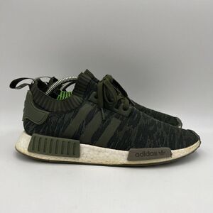 Size 11.5 - adidas NMD R1 Primeknit Night‎ Cargo 2018 Sneakers Shoes Lace Up